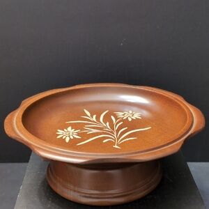 VGT,Swiss Wooden Floral Musical Decorative Turntable Tray .